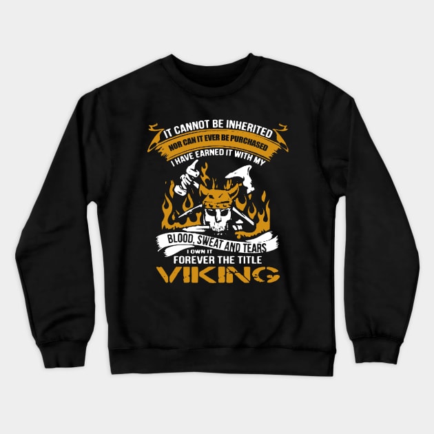viking Crewneck Sweatshirt by FUNNY LIFE